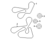 Dodge Caliber Drive Belt Diagram - 4891661AA