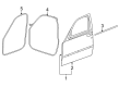 Jeep Door Seal Diagram - 5112255AB