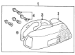 Chrysler Sebring Back Up Light Diagram - MR322526