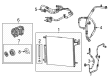 Jeep A/C Compressor Diagram - 68459835AB