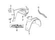 Chrysler Fender Diagram - 68003528AA