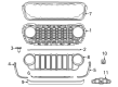 2024 Jeep Gladiator Grille Diagram - 7HQ99RXFAA