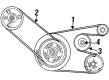 Chrysler Sebring Drive Belt Diagram - 4668276AB