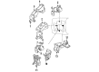 Dodge Stealth Engine Mount Bracket Diagram - MB581704