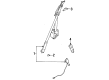 2000 Chrysler Sebring Seat Belt Diagram - MR765193