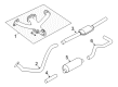 Dodge Dakota Catalytic Converter Diagram - 52103269AA