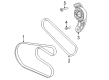 Dodge Idler Pulley Bolt Diagram - 6101614