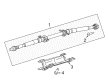 Jeep Cherokee Drive Shaft Diagram - 68610951AA