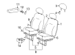 Chrysler PT Cruiser Seat Cushion Diagram - 5139206AA