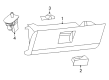 2012 Ram 2500 Glove Box Diagram - 1NL85BD3AA