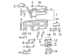 2011 Ram 1500 Glove Box Diagram - 1NM86XDVAA