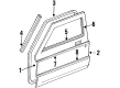 Jeep J10 Door Seal Diagram - 55052550
