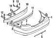 Dodge Avenger Bumper Diagram - MR296449