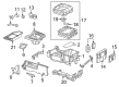 Ram 1500 Classic Armrest Diagram - 6VR96LA8AB