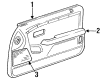 Chrysler LeBaron Armrest Diagram - HC46LM6