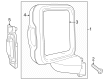 2022 Jeep Gladiator Car Mirror Diagram - 68361978AB