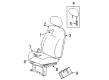 Chrysler PT Cruiser Seat Cover Diagram - 1GE911D5AA