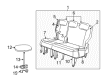 Chrysler Town & Country Seat Cushion Diagram - 68028295AA