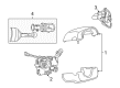 Ram Steering Column Cover Diagram - 5GE09ZJ8AD
