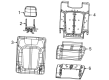 Jeep Grand Cherokee L Seat Cover Diagram - 7GK69WT3AC