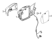Jeep Compass Car Mirror Diagram - 68368576AA