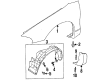 Chrysler Sebring Wheelhouse Diagram - MR162884