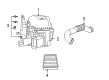 2006 Dodge Ram 1500 Air Filter Box Diagram - 5029618AB