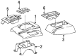 1993 Jeep Grand Wagoneer Cup Holder Diagram - 55114662