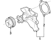 Jeep Water Pump Pulley Diagram - 53002907AB