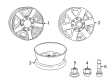 Dodge Ram 2500 Spare Wheel Diagram - 1HL36AAAAB