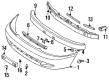 Dodge Colt Bumper Diagram - MR555124