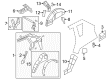 Jeep Compass Fender Splash Shield Diagram - 5115161AA