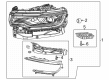Jeep Grand Wagoneer L Headlight Diagram - 68598990AA