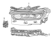 Jeep Grand Cherokee L Headlight Diagram - 68606242AB