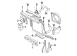 Jeep Comanche Radiator Support Diagram - 55005026
