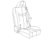 2010 Chrysler Sebring Seat Belt Diagram - 1JV71XT1AA