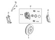Dodge Ram 2500 Van Brake Caliper Bracket Diagram - 5093707AA