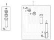 2004 Dodge Sprinter 3500 Shock Absorber Diagram - 5104575AA