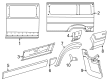 Ram ProMaster 2500 Door Moldings Diagram - 7CR88JXWAB