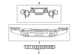 Jeep Wrangler JK Bumper Diagram - 68159372AG