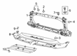 2019 Ram 1500 Radiator Support Diagram - 68403786AD
