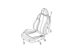 Jeep Liberty Seat Cushion Diagram - 5142748AA