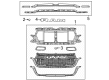 2025 Ram 1500 Grille Diagram - 68668815AA