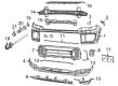 Jeep Front Cross-Member Diagram - 68402958AC