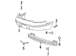 2001 Chrysler LHS Bumper Diagram - 4574896