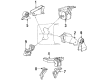 Dodge Engine Mount Torque Strut Diagram - MB309536