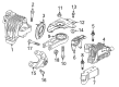 Chrysler 200 Transmission Mount Diagram - 68224909AD