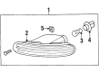 Chrysler Sebring Side Marker Light Diagram - MR296330