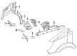 Dodge Sprinter 2500 Fender Diagram - 68033712AB