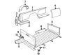 Jeep J10 Exterior Door Handle Diagram - 4883488AA